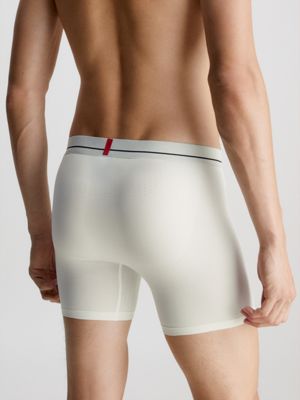 Calvin Klein Men's Microfiber Mesh Boxer Brief (Medium, White) : :  Clothing, Shoes & Accessories