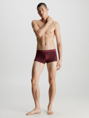  tigers eye 3er-pack hüft-shorts - cotton stretch für herren - calvin klein