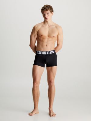 Calvin Klein Power Red Cotton Jersey Boxer Briefs in Black for Men