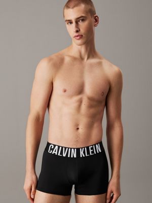 black 3 pack trunks - intense power for men calvin klein