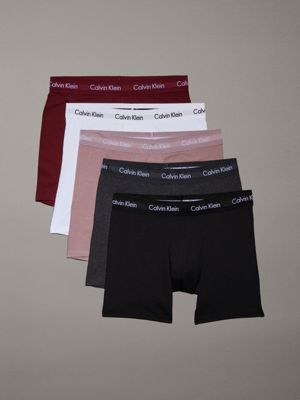 5 Pack Boxer Briefs Cotton Stretch