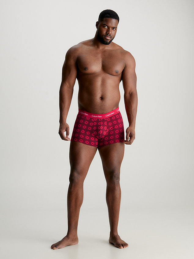  bl wbs plus size 3 pack low rise trunks for men calvin klein