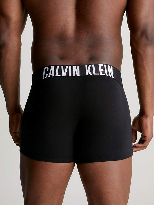 black/black/black plus size 3 pack trunks - intense power for men calvin klein