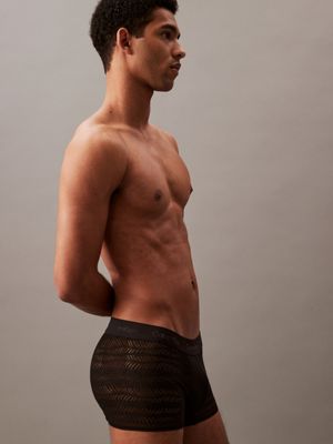 black low rise trunks - ck sculpt for men calvin klein