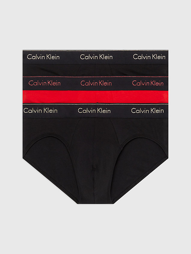  b- bk wb zestaw 3 par slipów - modern cotton dla mężczyźni - calvin klein