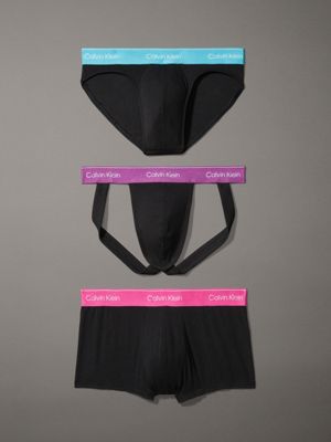  fuchsia fed wb 3er-pack shorts, slip und jockstrap - pride für herren - calvin klein