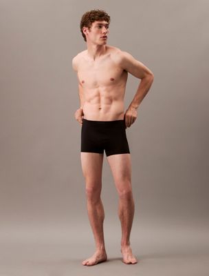 black low rise trunks - invisibles for men calvin klein