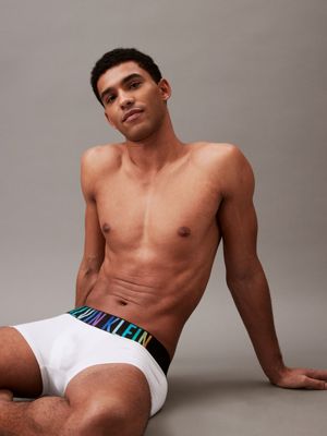 white low rise trunks - intense power pride for men calvin klein