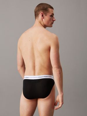 black 3 pack sport briefs - modern air for men calvin klein