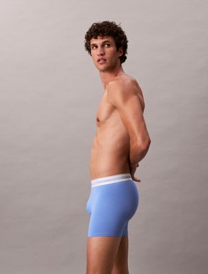black 3 pack boxer briefs - icon modal mesh for men calvin klein
