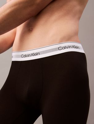 black 3 pack long boxer briefs - modern air for men calvin klein