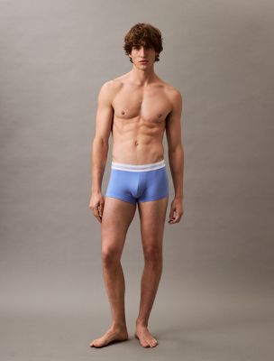 black 3er-pack hüft-shorts - icon modal mesh für herren - calvin klein
