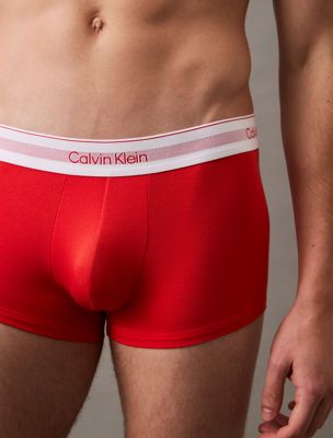 ash 3 pack low rise trunks - icon modal mesh for men calvin klein