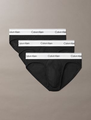  black 3 pack low rise briefs - modern cotton for men calvin klein