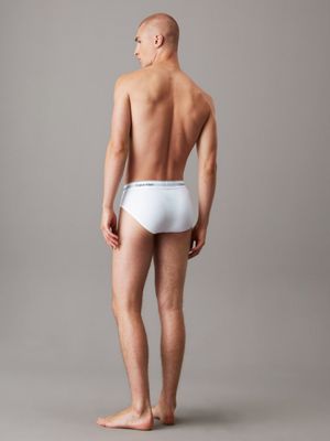 white/white/white 3 pack briefs - modern cotton for men calvin klein