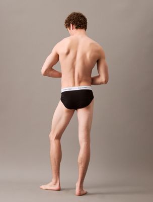 slip in confezione da 3 - modern cotton grey heather da uomini calvin klein