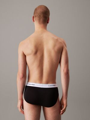 black 3-pack slips - modern cotton voor heren - calvin klein