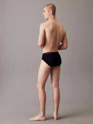 black w 3 pack briefs - modern cotton for men calvin klein