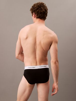 black 3 pack briefs - modern cotton for men calvin klein