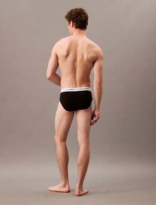 black 3er-pack slips – modern cotton für herren - calvin klein