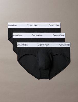  black 3 pack briefs - modern cotton for men calvin klein