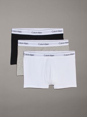  black 3 pack trunks - modern cotton for men calvin klein