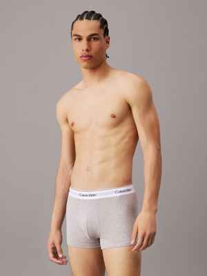 black 3 pack trunks - modern cotton for men calvin klein