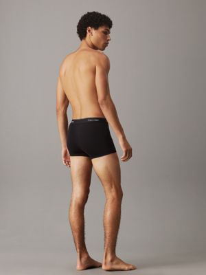 black w/ black wb 3er-pack boxershorts – modern cotton für herren - calvin klein