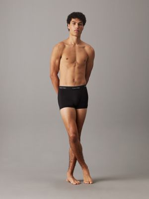 black w/ black wb 3er-pack boxershorts – modern cotton für herren - calvin klein
