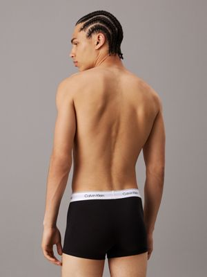 black 3 pack trunks - modern cotton for men calvin klein