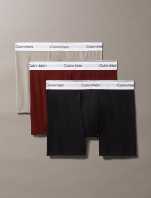  rock ridge 3 pack boxer briefs - modern cotton for men calvin klein