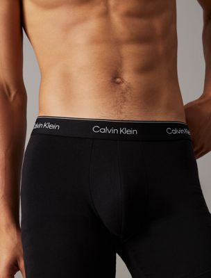 black w/ black wb 3 pack boxer briefs - modern cotton for men calvin klein