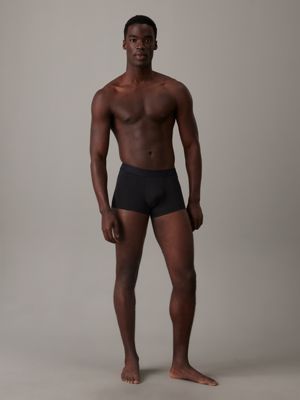 boxer aderenti a vita bassa - ck black black da uomini calvin klein