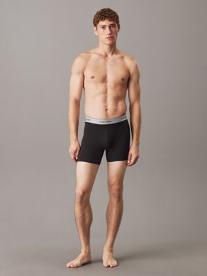 blk b/at dp 5 pack boxer briefs - modern cotton for men calvin klein