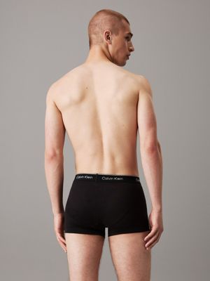 black 3 pack trunks - cotton classics for men calvin klein