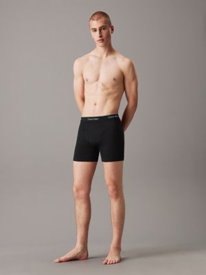 black 3 pack boxer briefs - cotton classics for men calvin klein