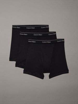  black 3 pack boxer briefs - cotton classics for men calvin klein