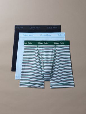 multi 3 pack boxer briefs - cotton classics for men calvin klein
