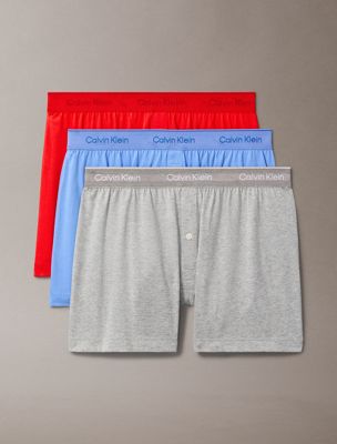  molten 3 pack boxers - 100% cotton for men calvin klein