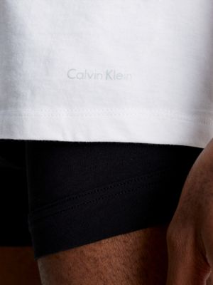 Calvin Klein men's 100% Cotton T-Shirt Packs 3 WHITE- SHORT SLEEVE