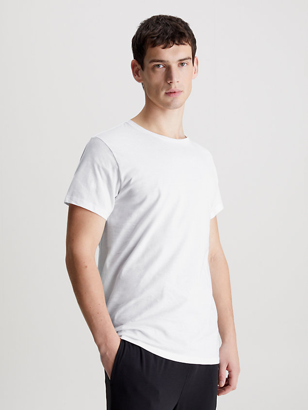 grey 3 pack t-shirts - cotton classics for men calvin klein