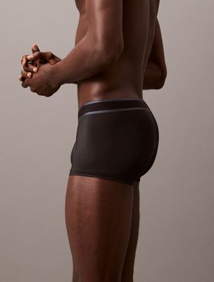 black low rise trunks - tonal logo for men calvin klein