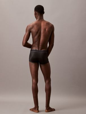 black low rise trunks - tonal logo for men calvin klein