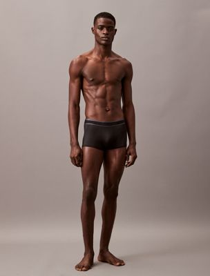 black low rise trunks - tonal logo for men calvin klein