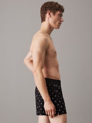 diamond logo_black slim fit boxers - ck established for men calvin klein