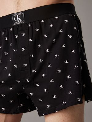 diamond logo_black slim fit boxers - ck established for men calvin klein