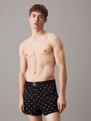 black slim fit boxers - ck established for men calvin klein