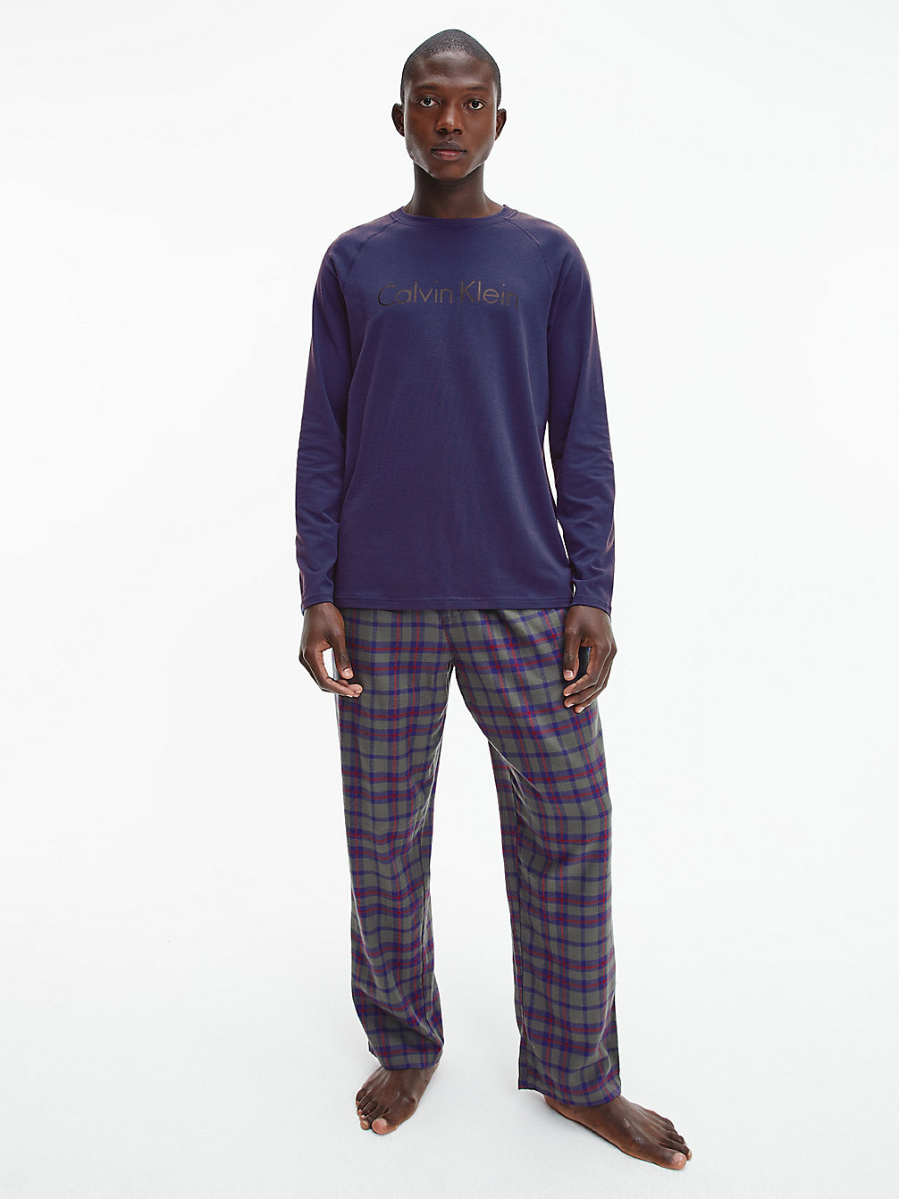 SOFT GRAPE TOP/MICHAEL PLAID BOTTOM Pants Pyjama Set undefined men Calvin Klein