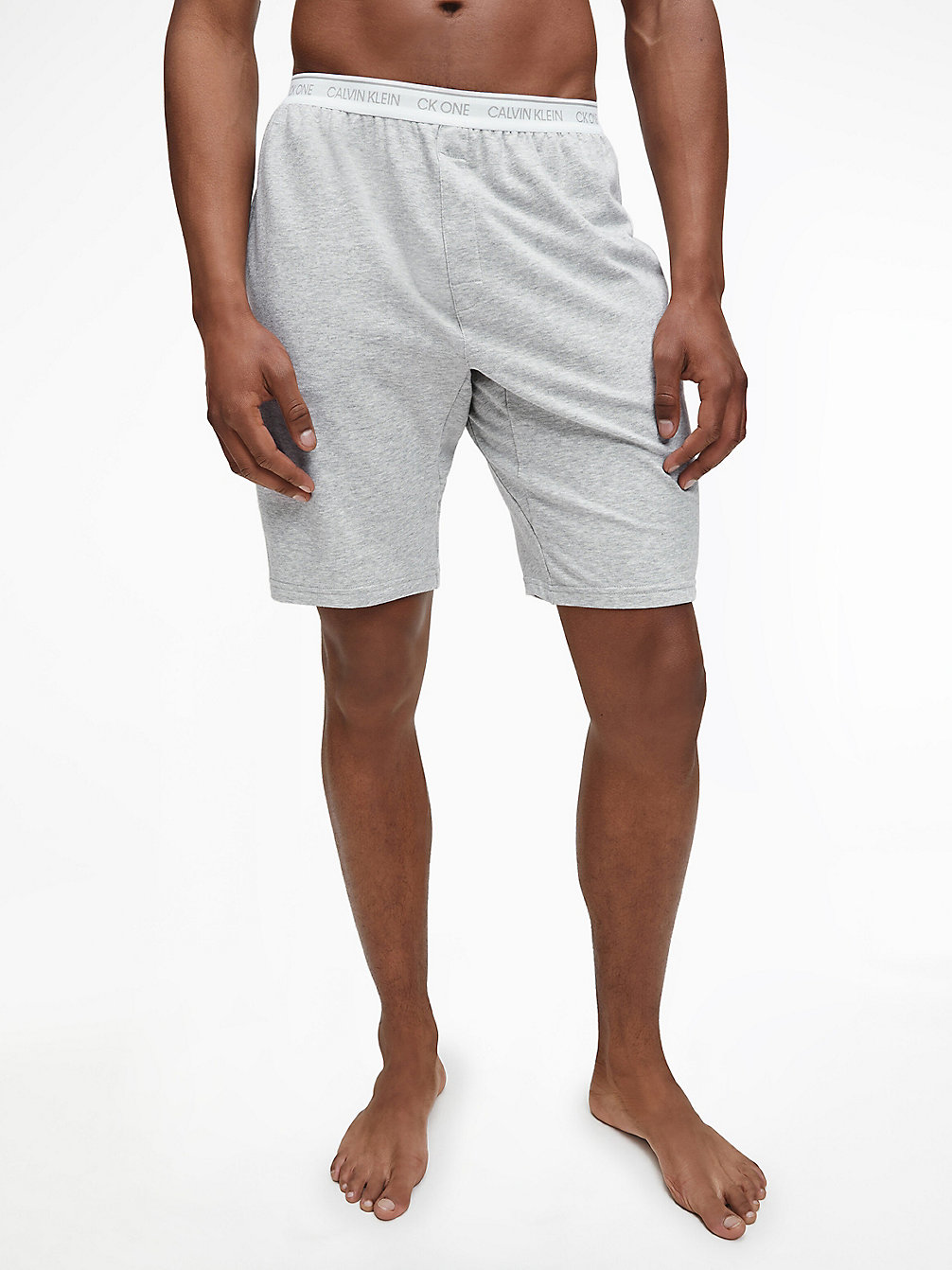 GREY HEATHER Lounge Shorts - CK One undefined men Calvin Klein