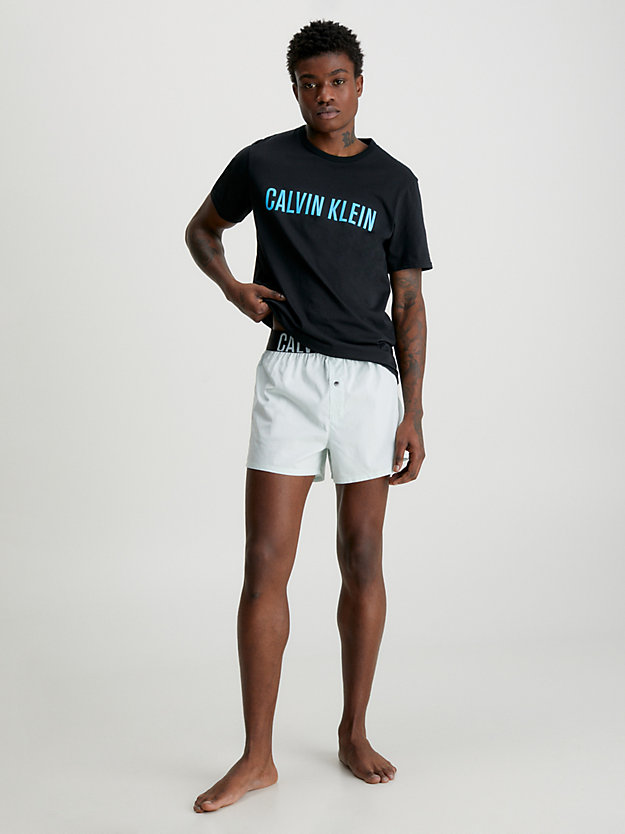 BLACK W/ SIGNATURE BLUE Lounge T-shirt - Intense Power for men CALVIN KLEIN